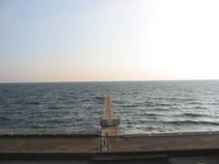 震災前のサイクリングロード