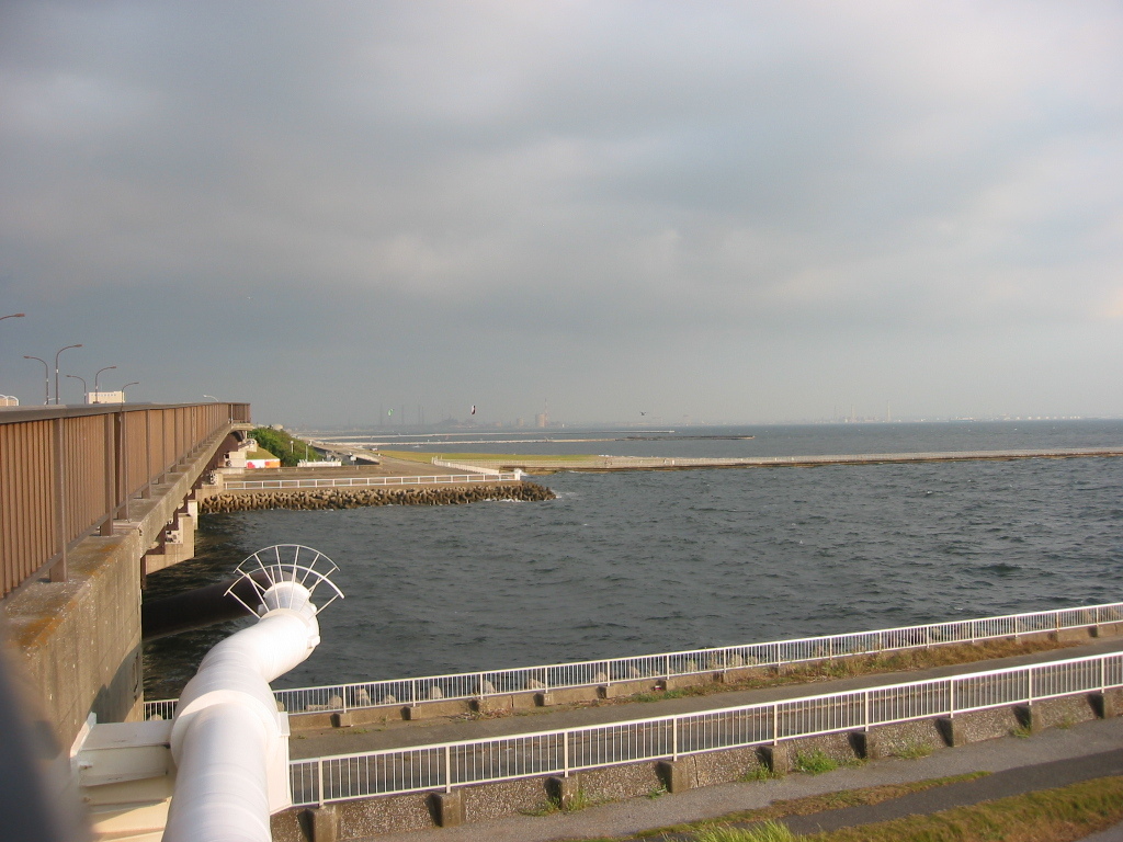 震災前のサイクリングロード