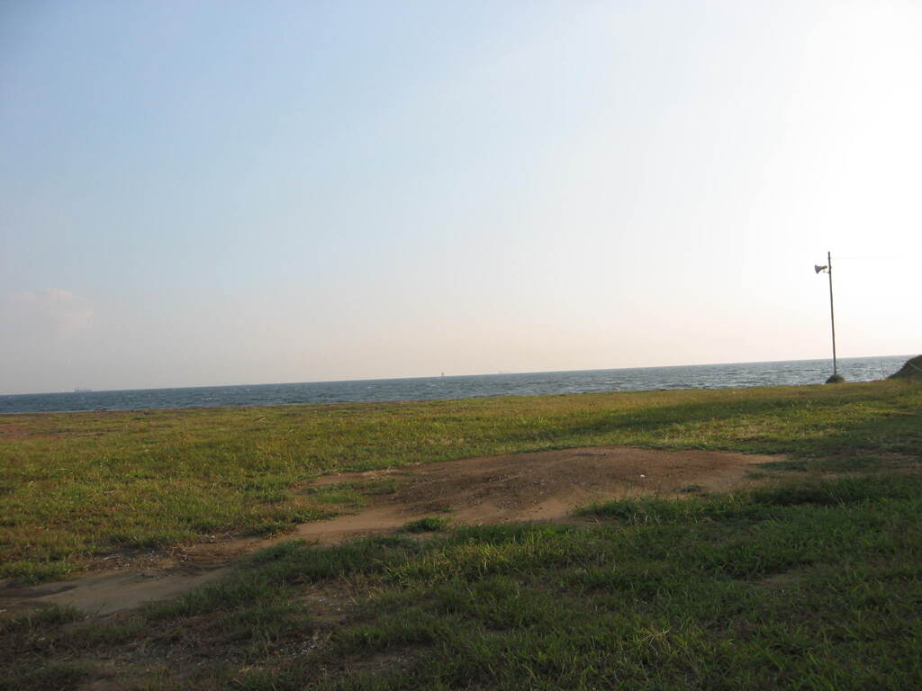 震災前のサイクリングロード