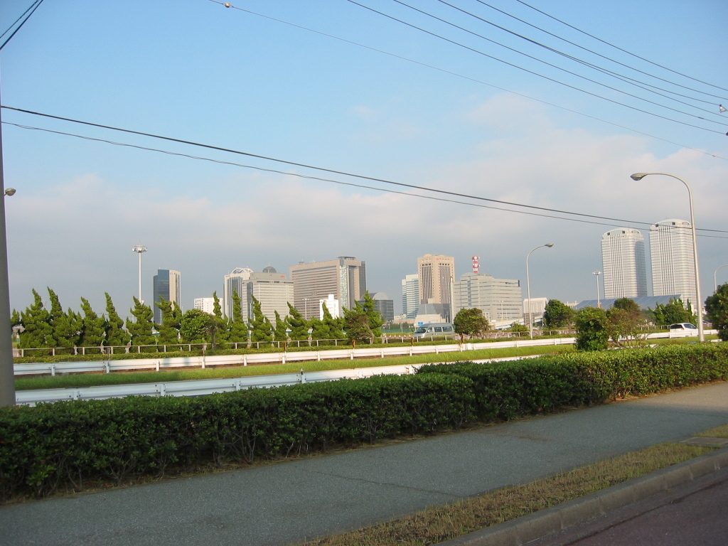 震災前のサイクリングロード