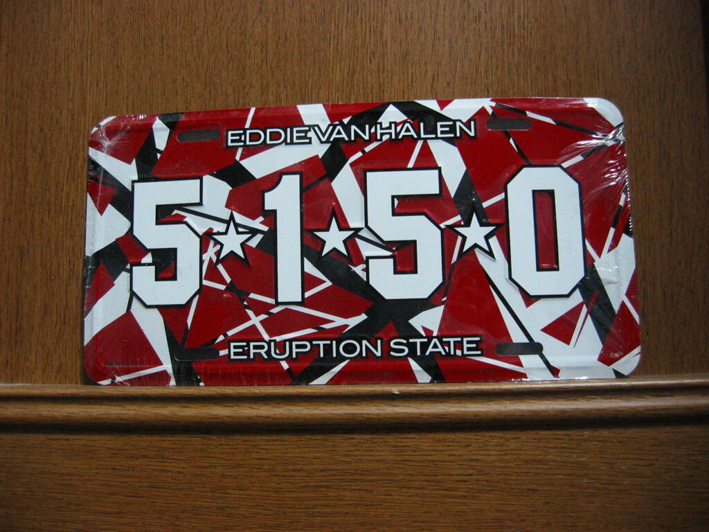 EVH 5150 ナンバープレート
