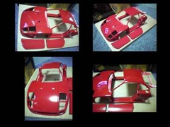 1/8 ポケール フェラーリF40 製作中