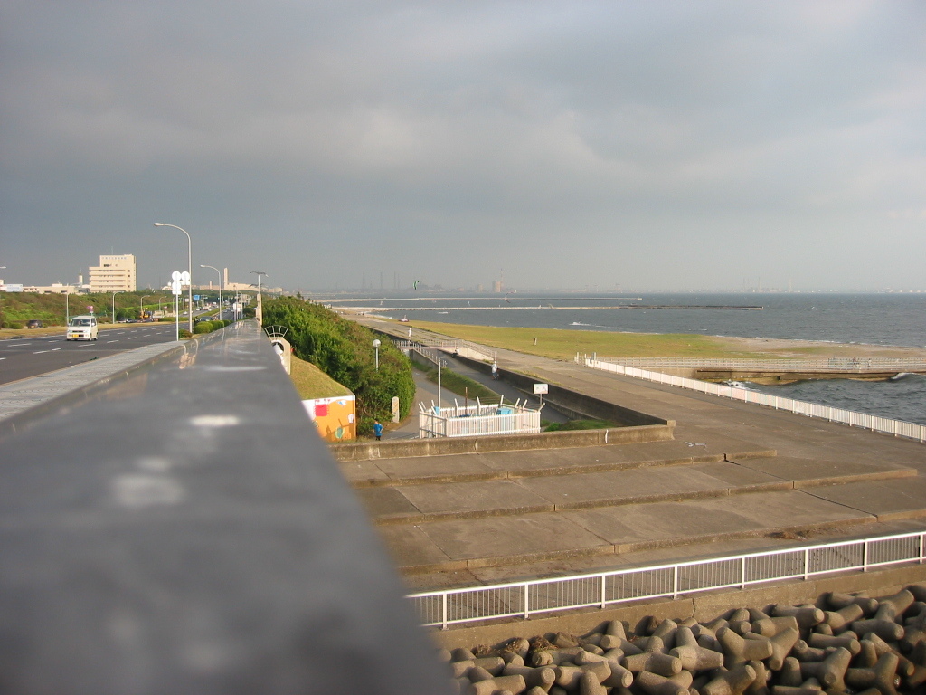 震災前のサイクリングロード