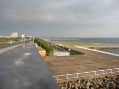 震災前のサイクリングロード