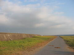 震災前のサイクリングロード