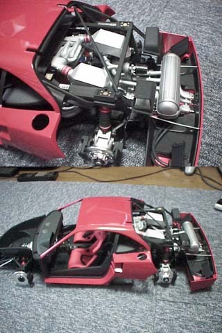 1/8 ポケール フェラーリF40 製作中