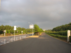 震災前のサイクリングロード