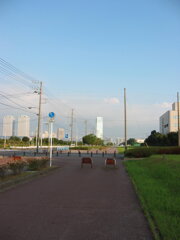 震災前のサイクリングロード