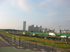 震災前のサイクリングロード