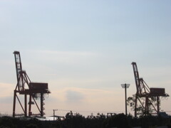 千葉市ポートタワーの中の公園より望む