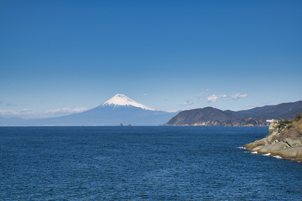 西伊豆から見た富士山