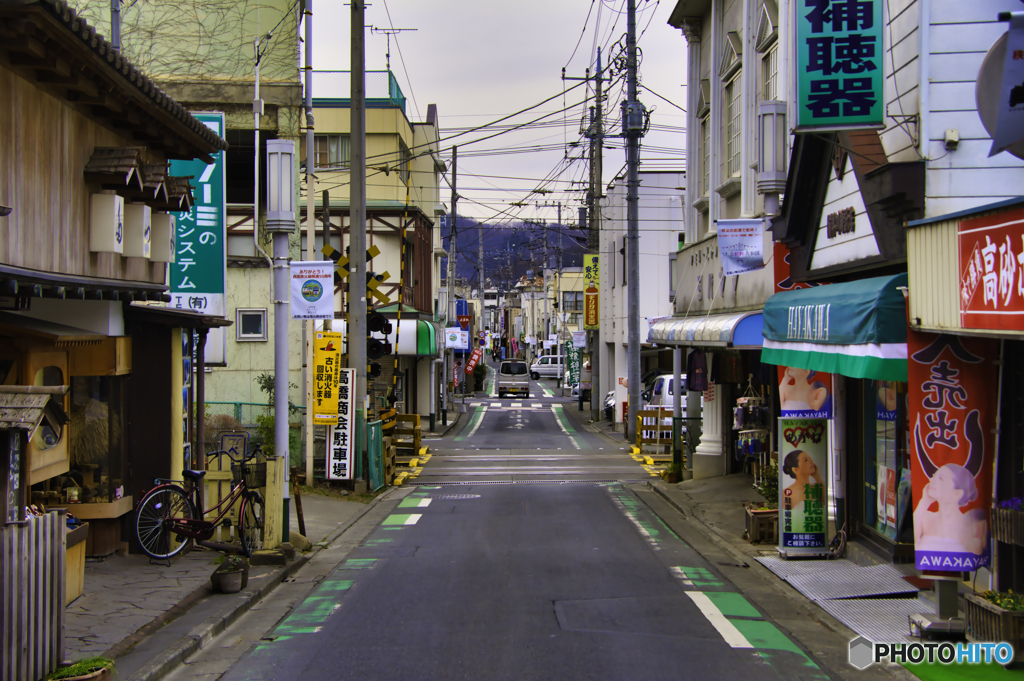 レトロな街並み