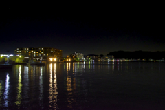 夜の久里浜港