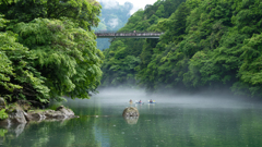 雨上がりの渓流