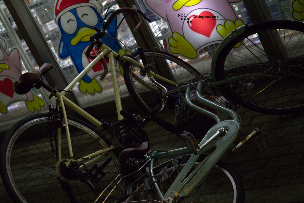 Bike and the heavy wind