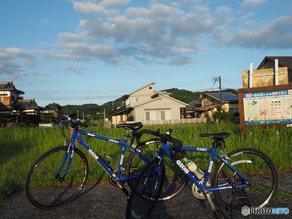 親子仲良くポタリング