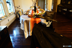 ハロウィン飾りつけ