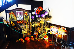 ハロウィン飾りつけ
