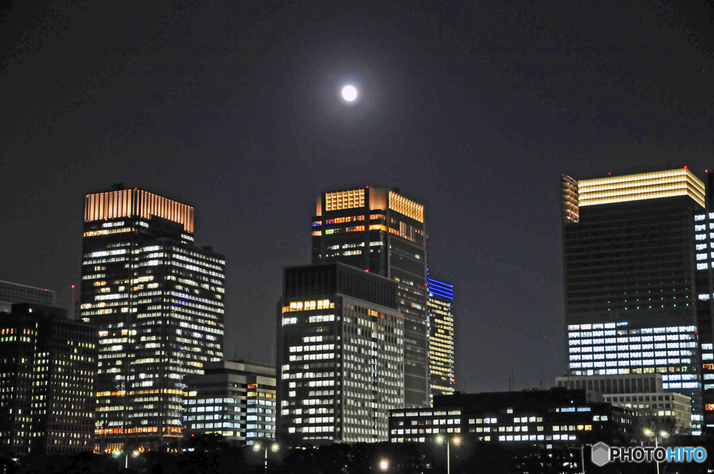 夜景～満月の夜