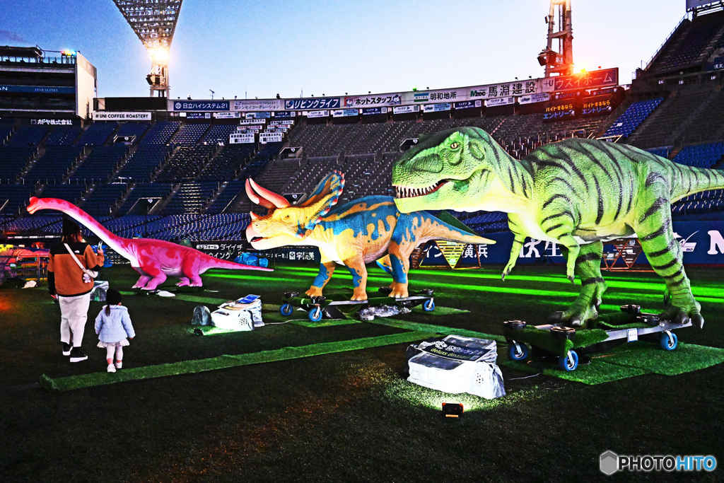横浜スタジアムにて