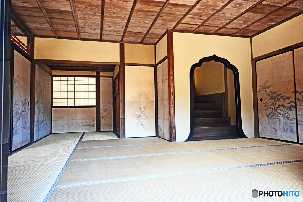 横浜三渓園にて