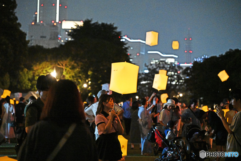 山下公園　横浜で七夕祭り