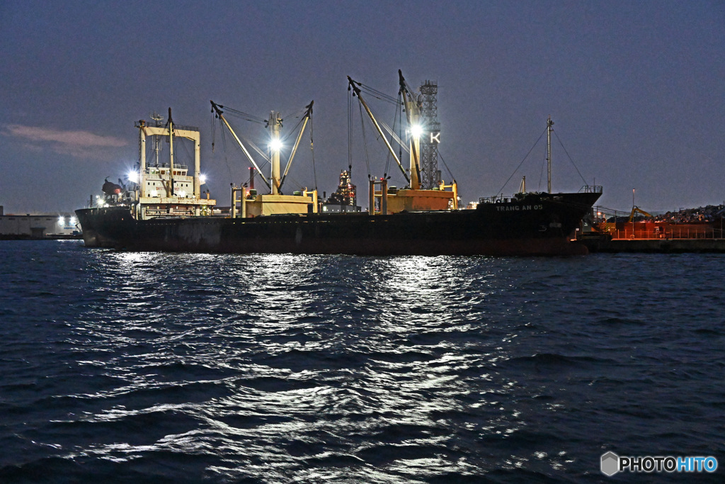 工場夜景　運河めぐり