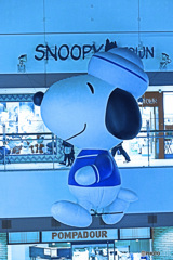 青いスヌーピ－