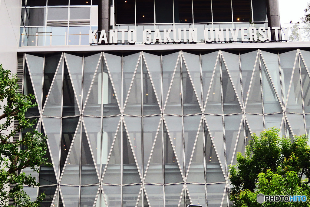 建設中の関東学院大学校舎　　　　　　　　　　　　　