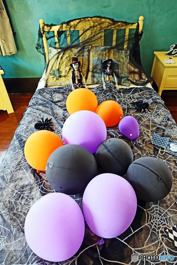ハロウィン飾りつけ