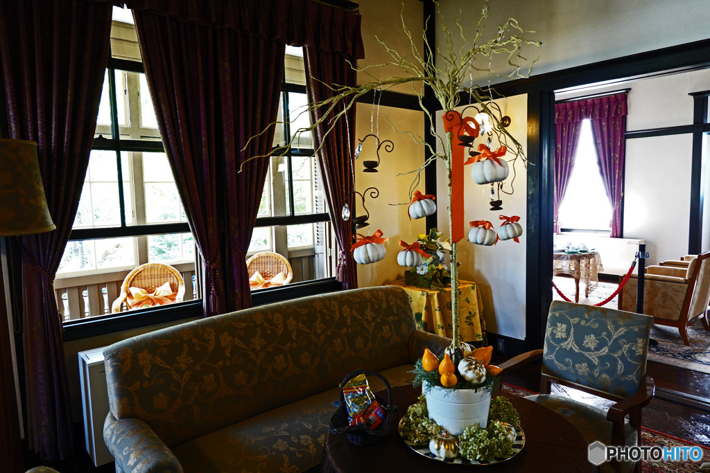 ハロウィン飾りつけ