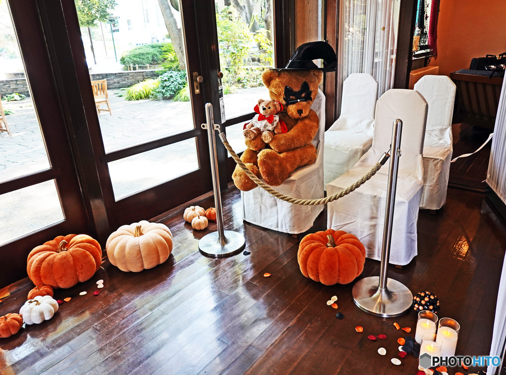 ハロウィン飾りつけ