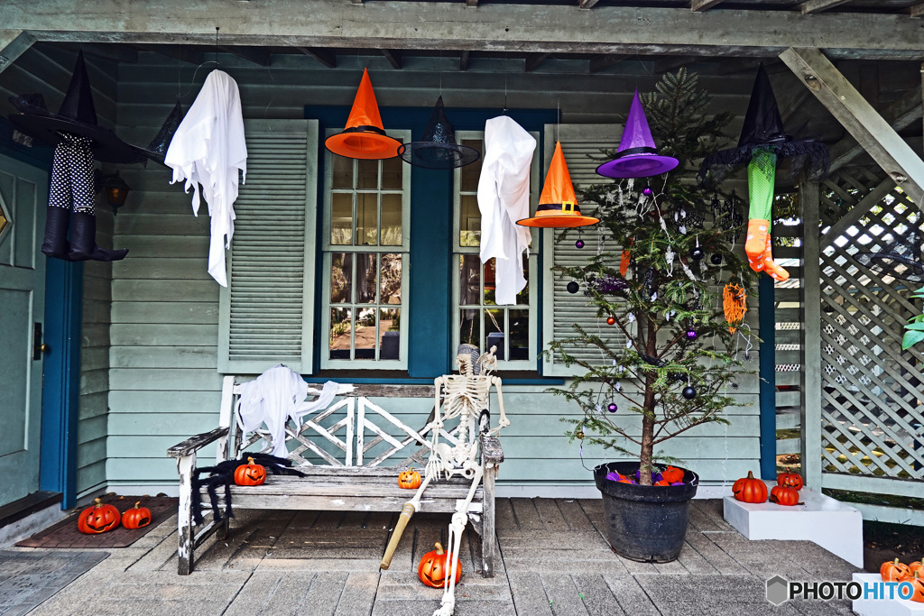 ハロウィン飾りつけ