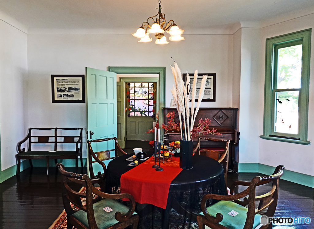 ハロウィン飾りつけ