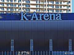 Kアリーナ建設中です