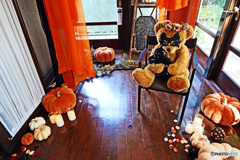 ハロウィン飾りつけ