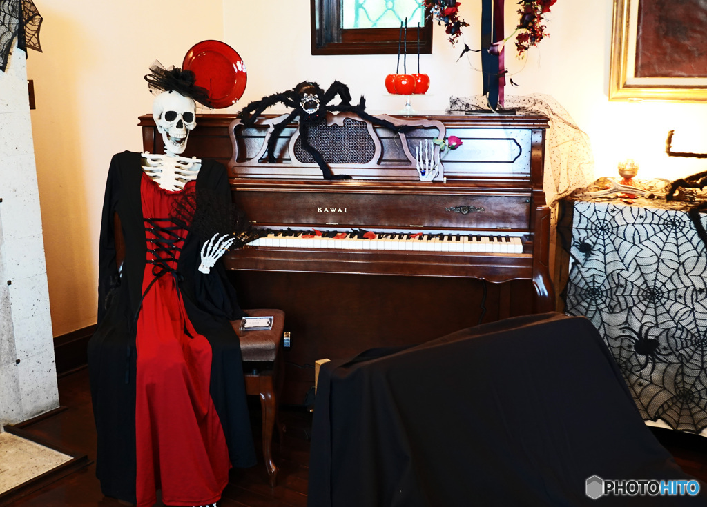 ハロウィン飾りつけ