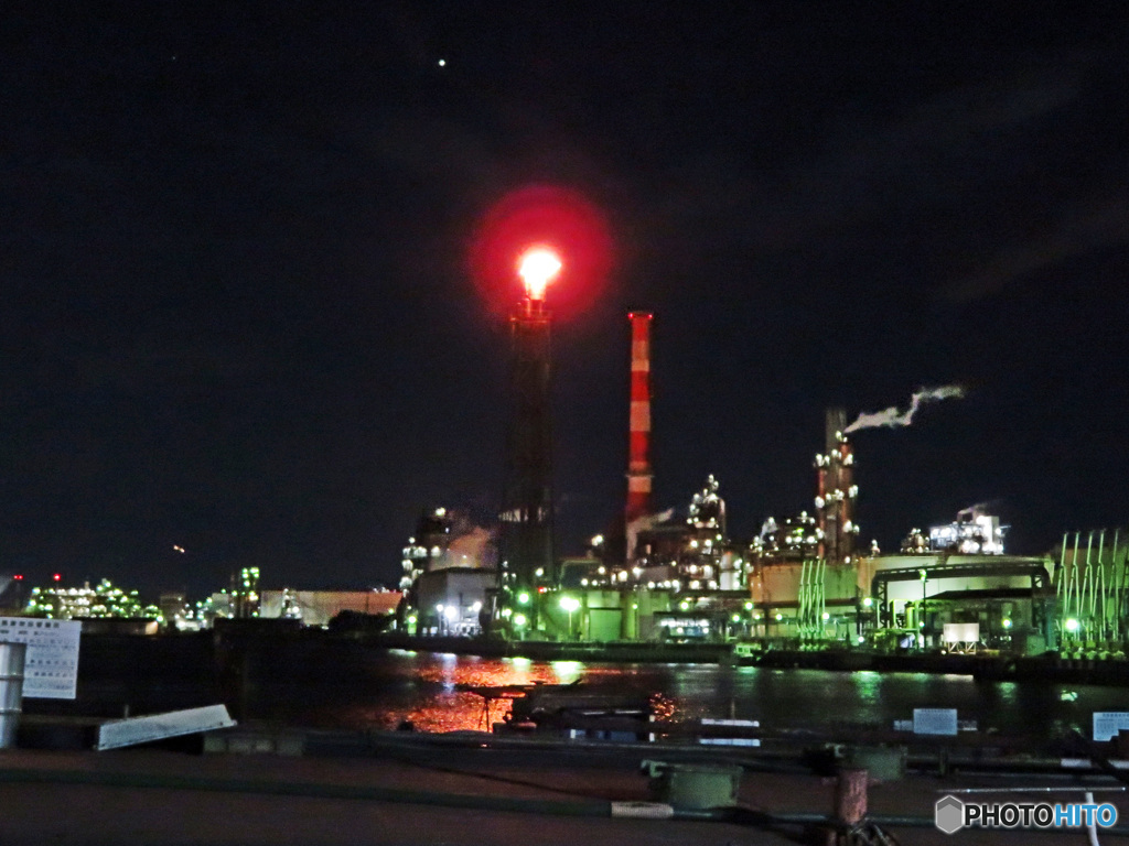 工場夜景