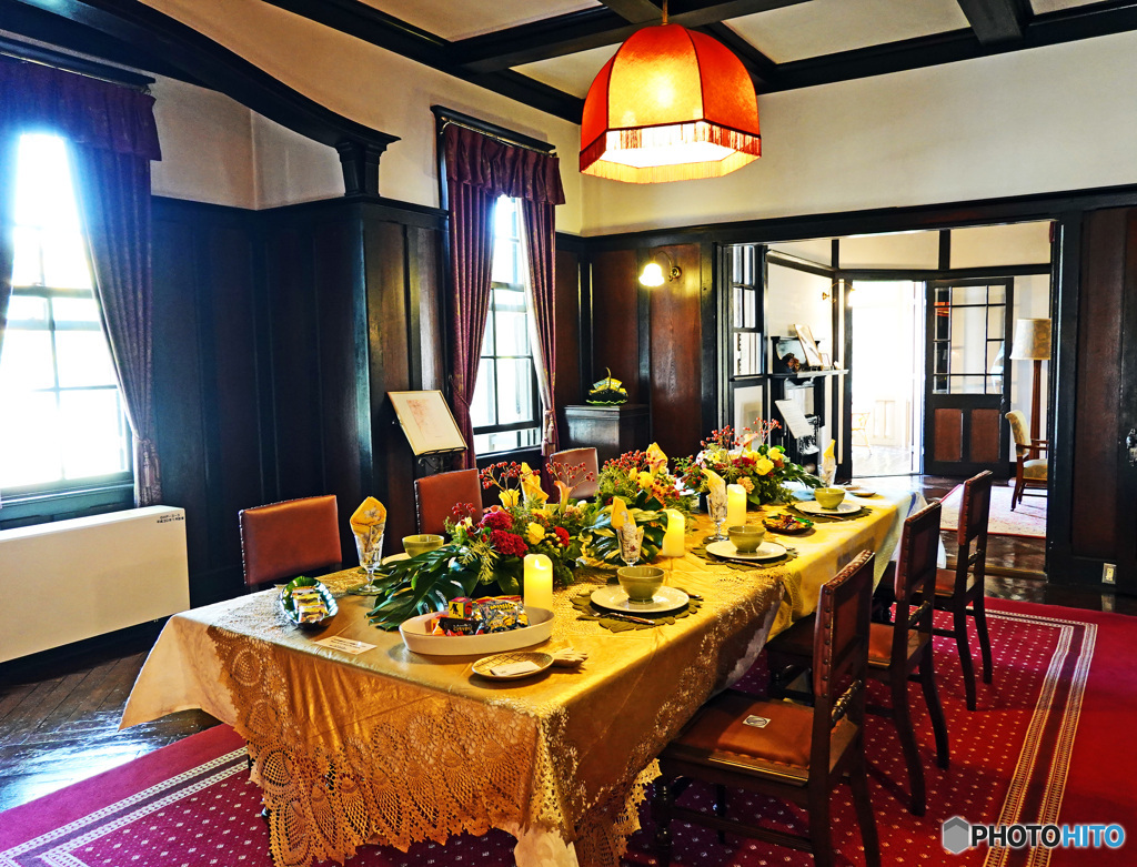 ハロウィン飾りつけ