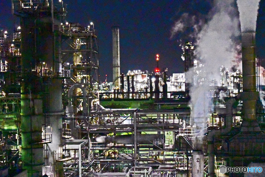 工場夜景