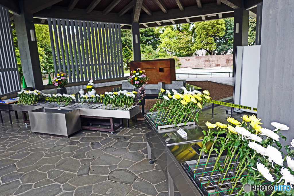 千鳥ヶ淵墓苑にて