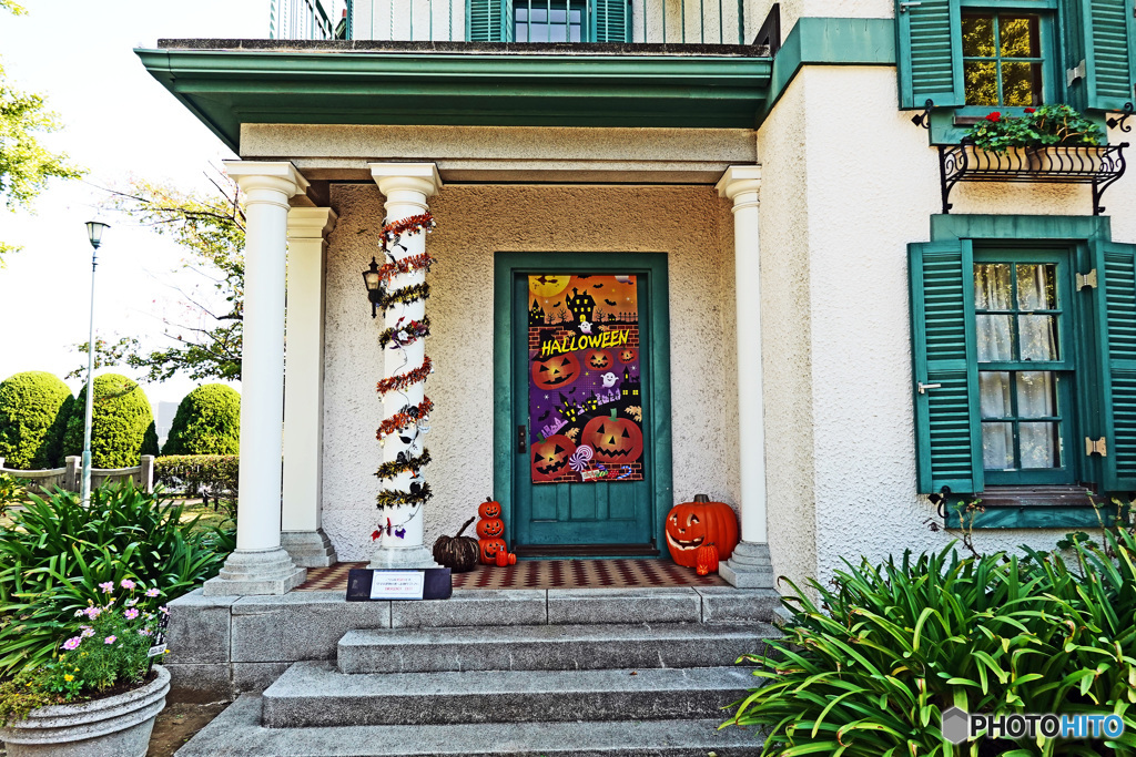 ハロウィン飾りつけ