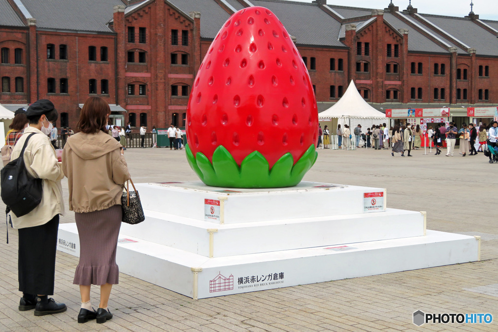 赤レンガでストロベリーフェスティバル