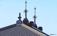 赤レンガ避雷針