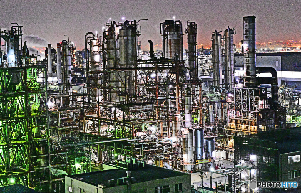 工場夜景