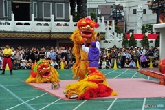 中華街獅子舞い