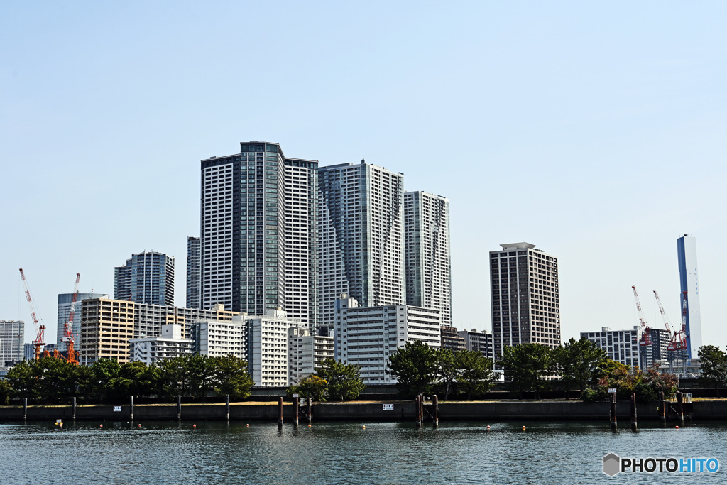 浜離宮庭園にて