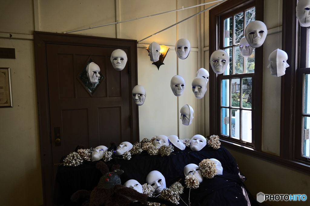 ハロウィン飾りつけ