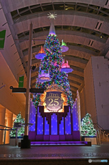 クイーンズスクエア横浜のXマスツリー