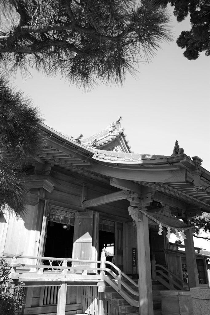 海辺の神社